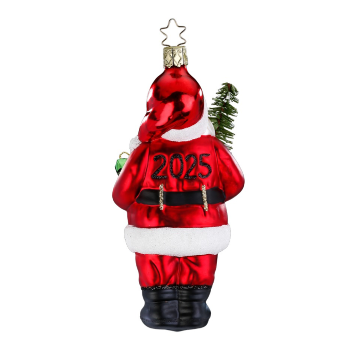 Inge Glas kerstornament - Kerstman - Jaarornament