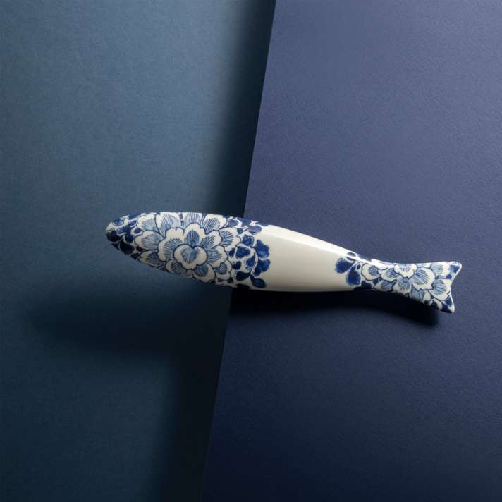 Royal Delft wanddecoratie - Blue Herring - Flower bed