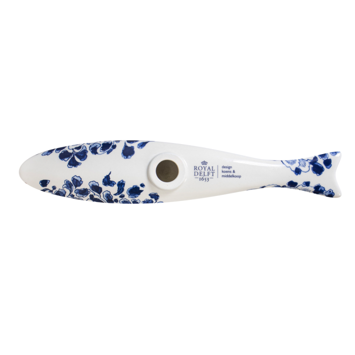 Royal Delft wanddecoratie - Blue Herring - Flower bed