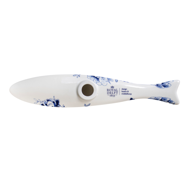 Royal Delft wanddecoratie - Blue Herring - Peacock scales