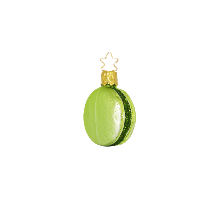 Inge Glas glazen kerstornament - Macaron - Groen