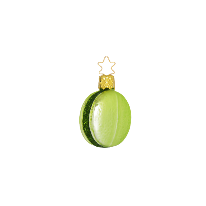 Inge Glas glazen kerstornament - Macaron - Groen