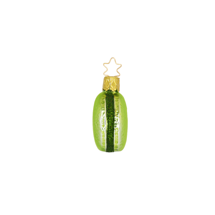 Inge Glas glazen kerstornament - Macaron - Groen