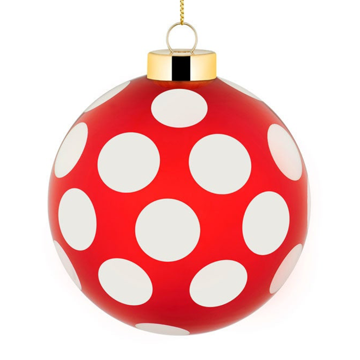 Alessi kerstbal - Delight - Rood