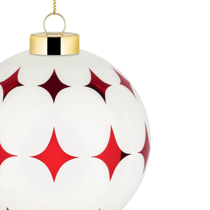 Alessi kerstbal - Delight - Rood