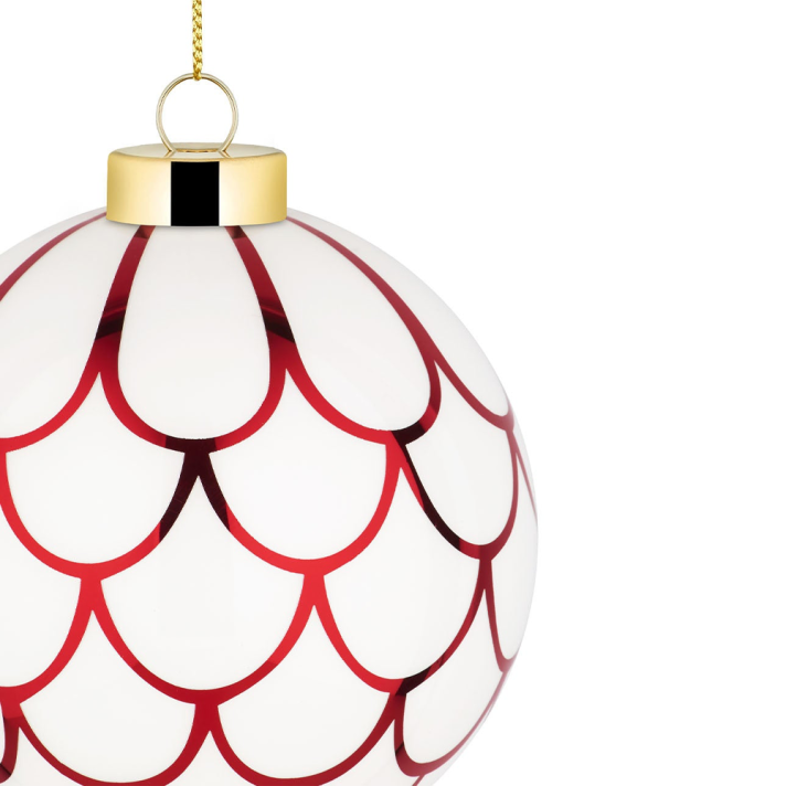 Alessi kerstbal - Delight - Rood
