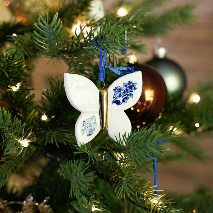 Heinen kerstornament - Vlinder