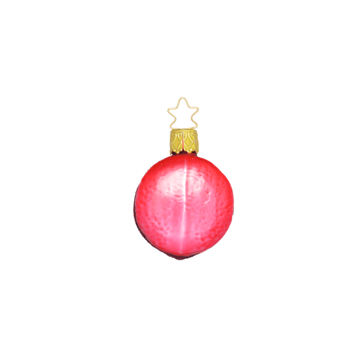 Inge Glas glazen kerstornament - Macaron - Rood
