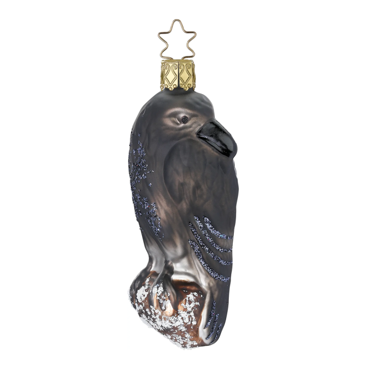 Inge Glas kerstornament - Raaf