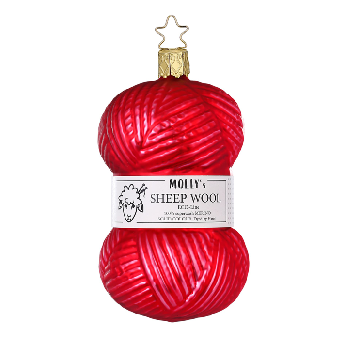 Inge Glas kerstornament - Wol