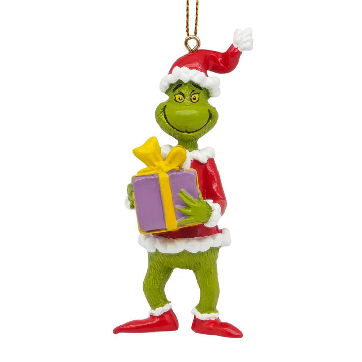 The Grinch kerstornament - Met cadeau