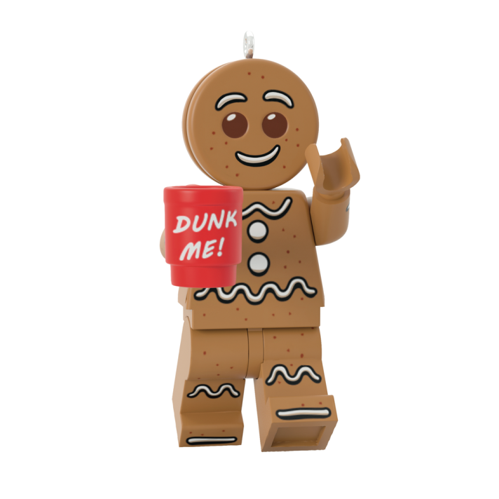 Hallmark kerstornament - Lego minifig - Gingerbread
