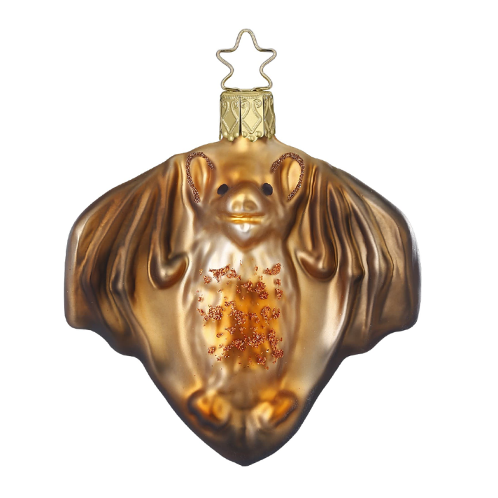 Inge Glas kerstornament - Vleermuis