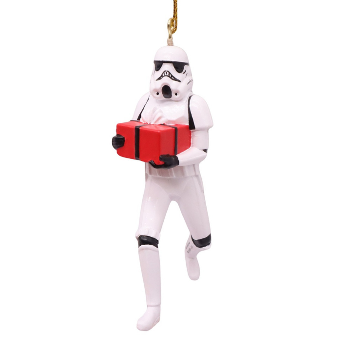 Star Wars kerstornament - Stormtrooper met cadeau
