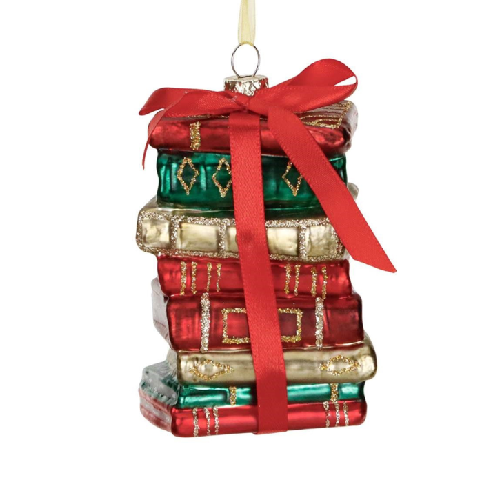 Goodwill kerstornament - Stapel boeken