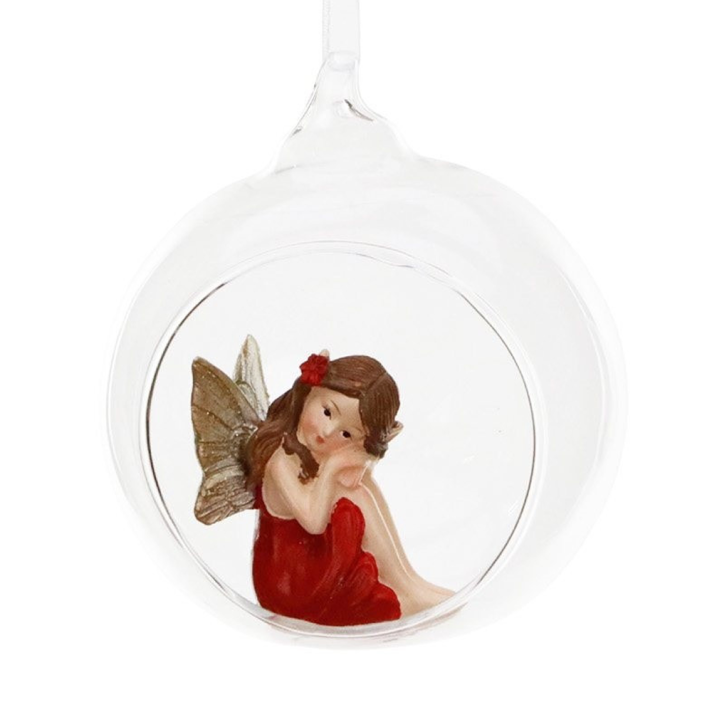 Goodwill kerstbal - Met fee - 9cm
