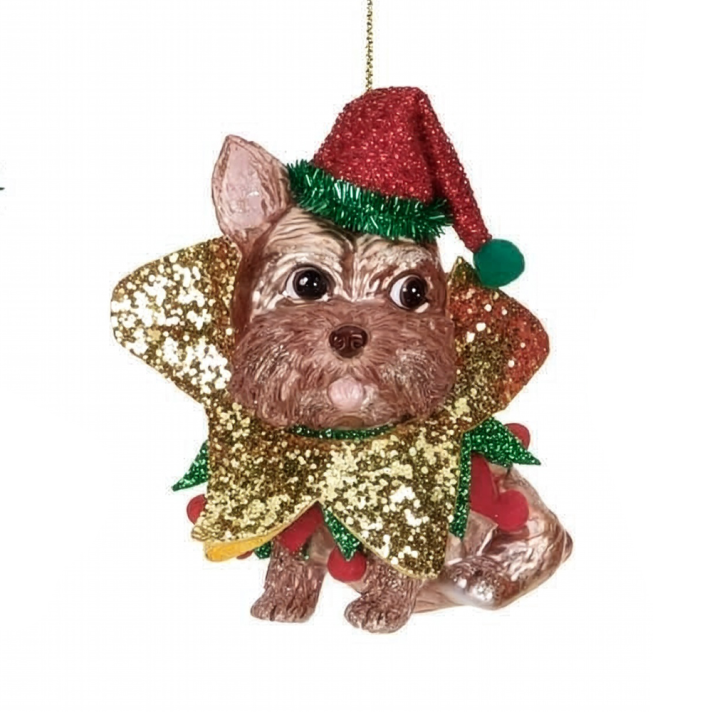 Goodwill kerstornament - Yorkshireterriër - Kerstelf