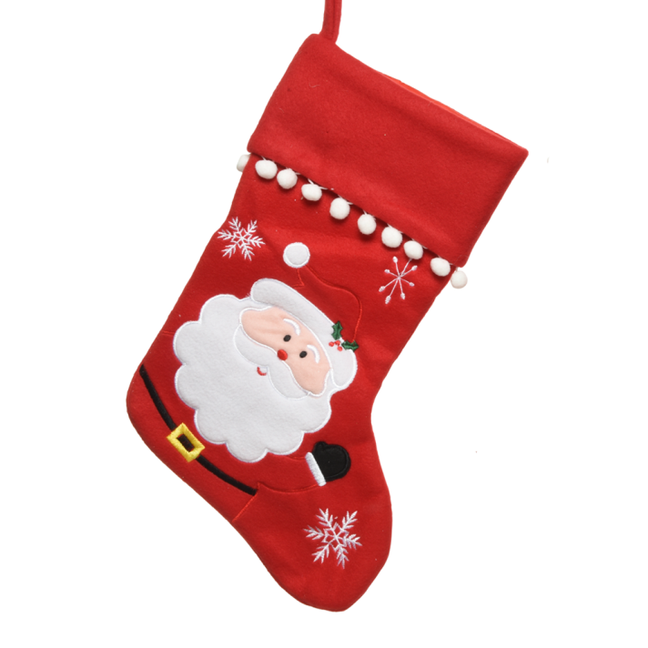 Decoris kerstsok - Met kerstman