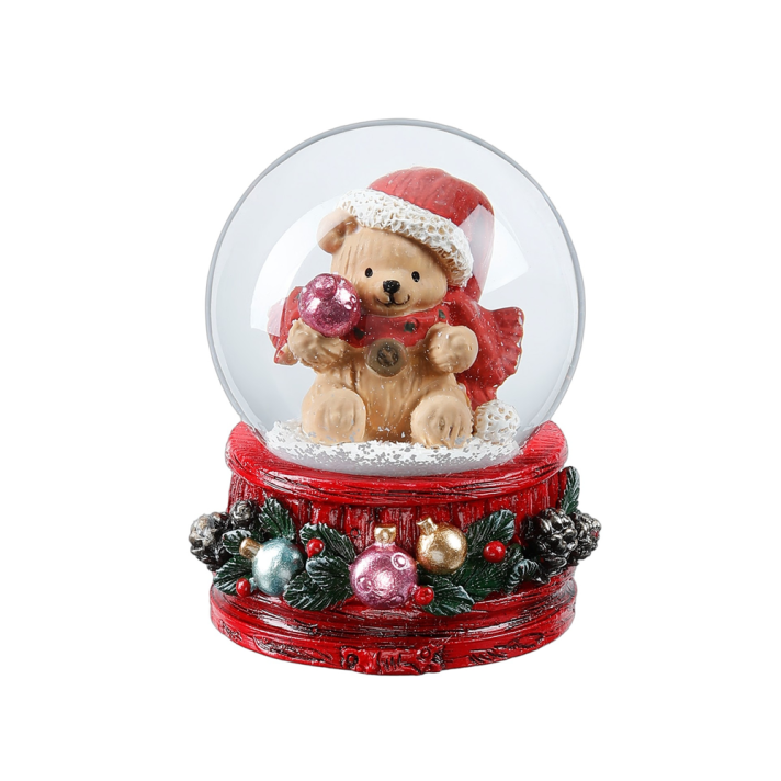 Holly & Jolly sneeuwbol - Met teddybeer