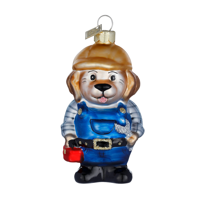 Holly & Jolly kerstornament - Hond