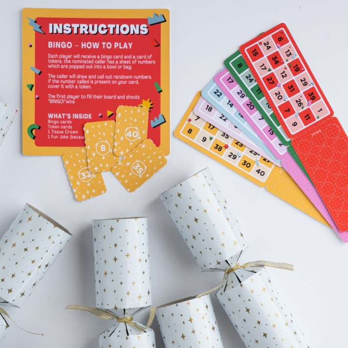 Holly & Ivy Christmas crackers - Bingo - Set van 6