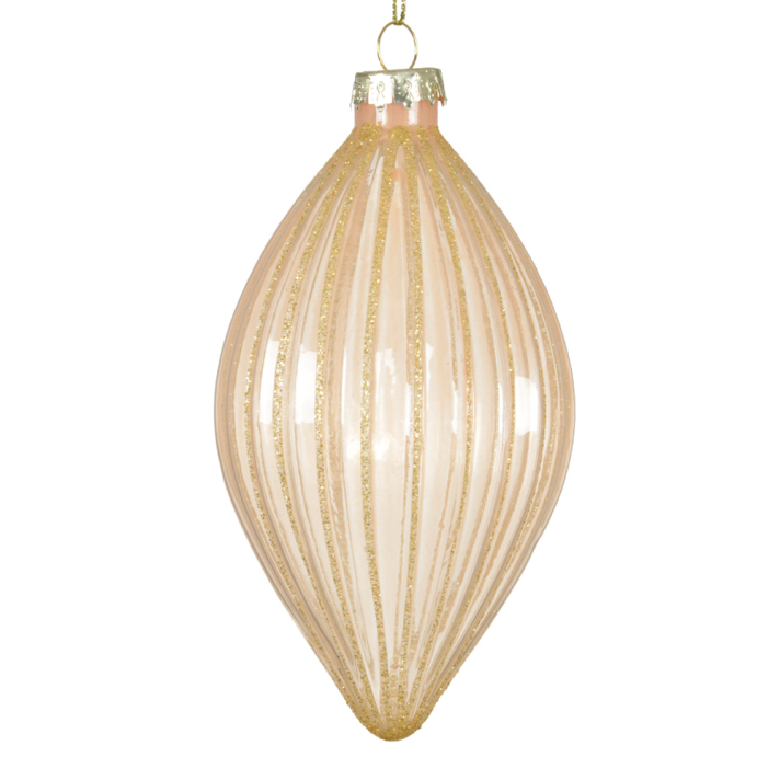Decoris kerstpegel - Met ribbels - 8cm