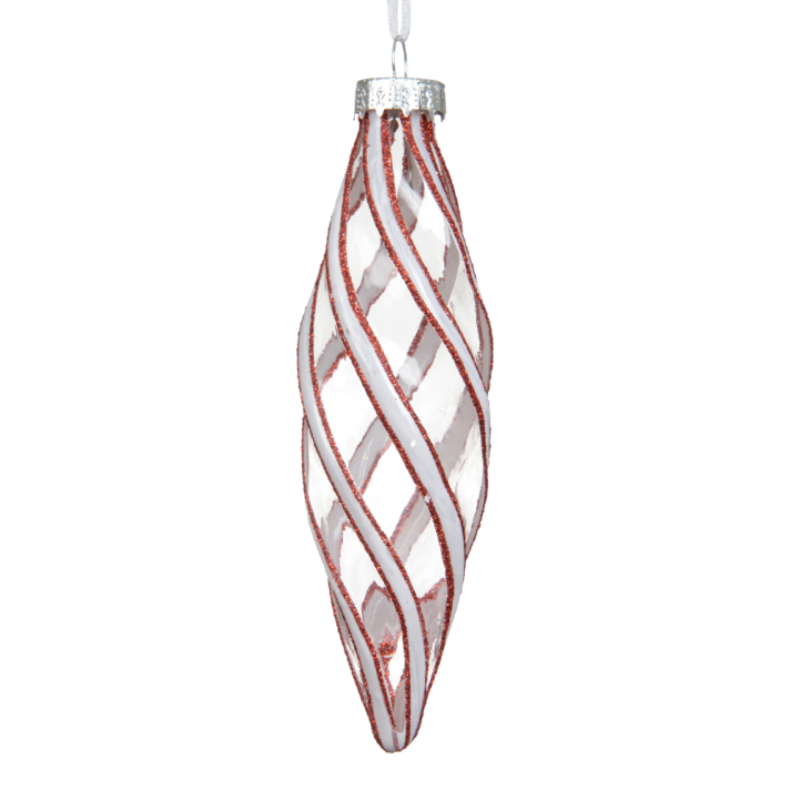 Decoris kerstpegel - Met swirl - 12cm