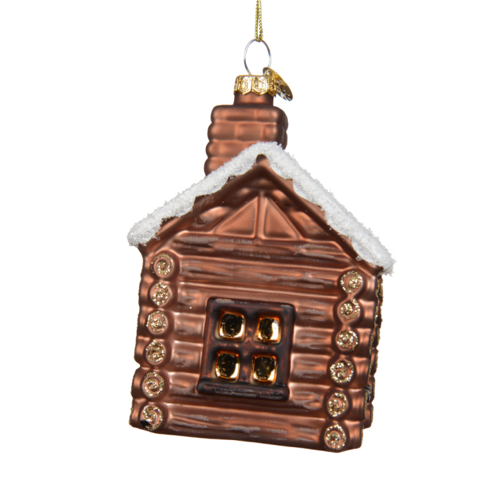 Decoris kerstornament - Blokhut