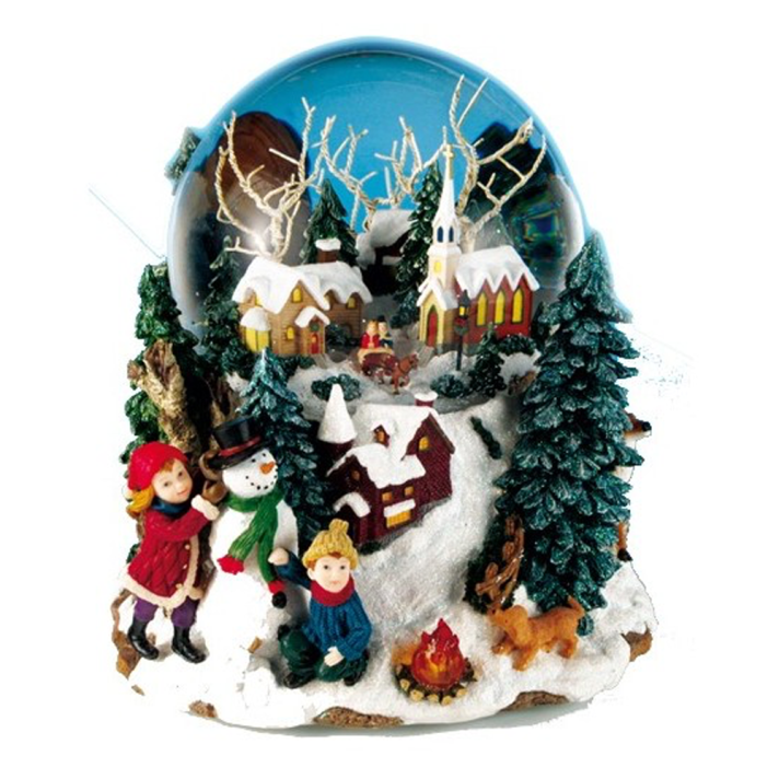 Sneeuwbol - Met winters landschap