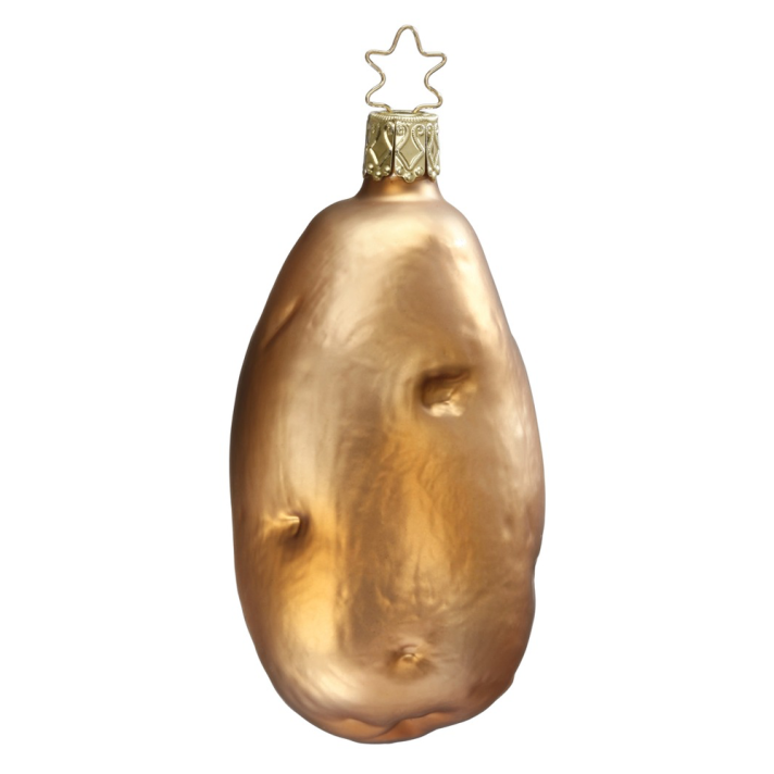 Inge Glas kerstornament - Aardappel