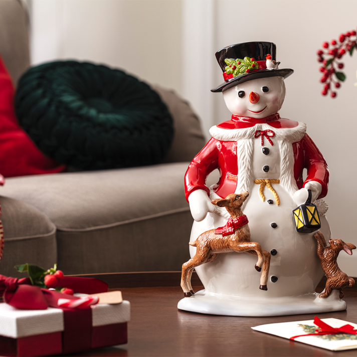 Villeroy & Boch kerstfiguur - Sneeuwpop