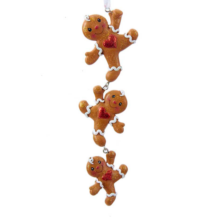 Kurt Adler kerstornament - Hanger met gingerbread poppetjes