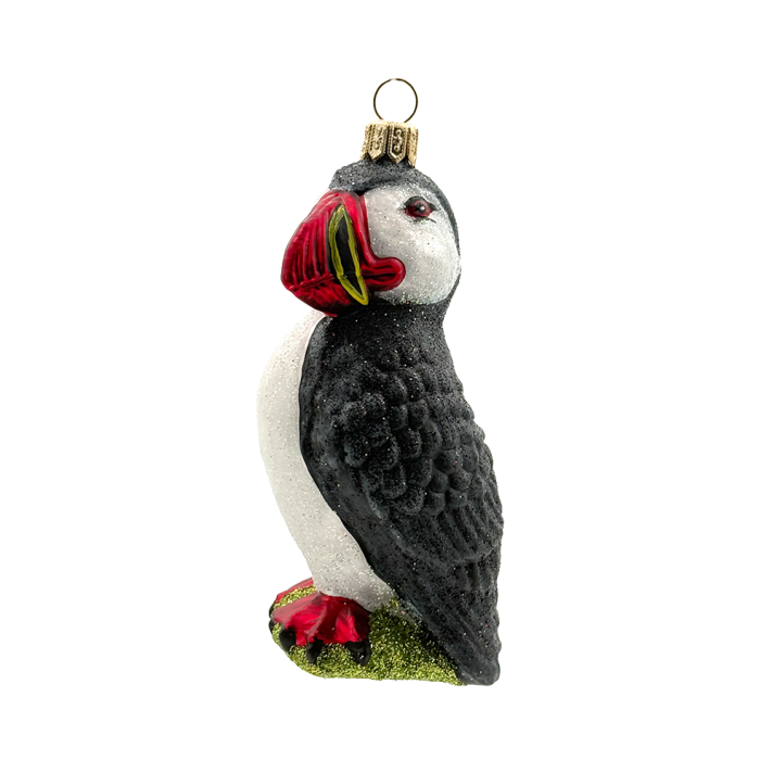 Glinster kerstornament - Papegaaiduiker