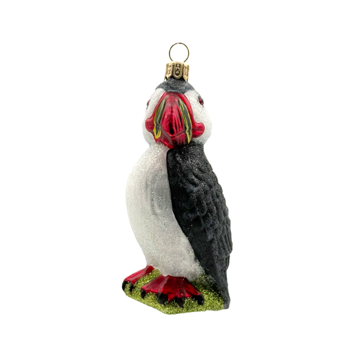 Glinster kerstornament - Papegaaiduiker