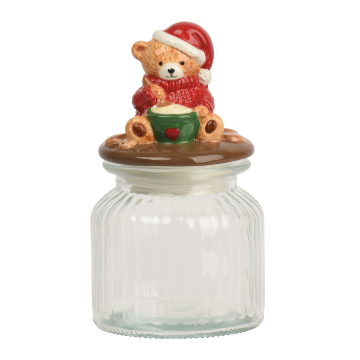 Decoris voorraadpot - Met beer