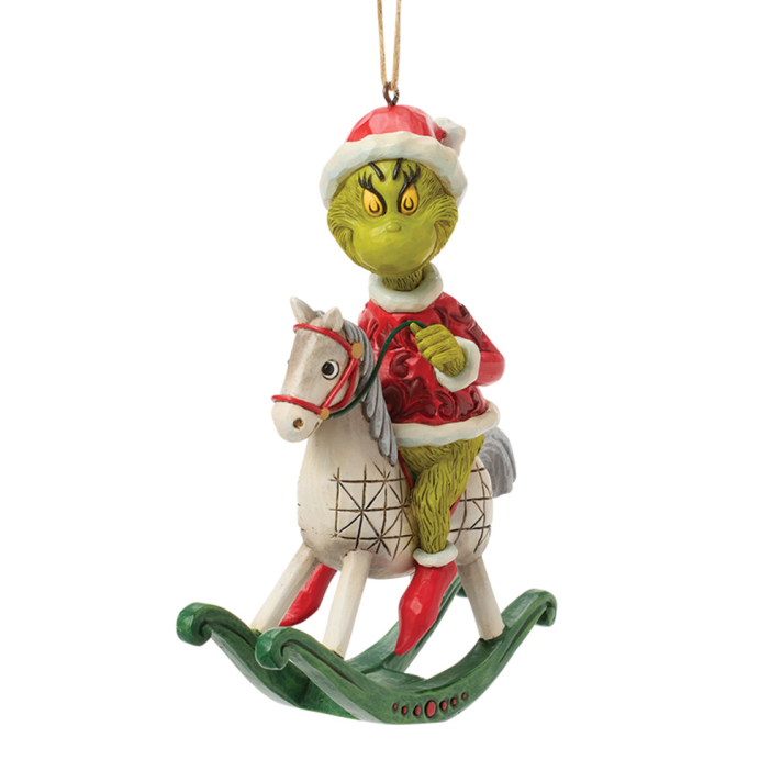 The Grinch kerstornament - Met hobbelpaard