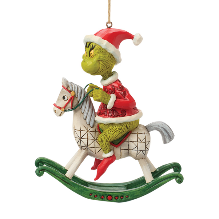 The Grinch kerstornament - Met hobbelpaard
