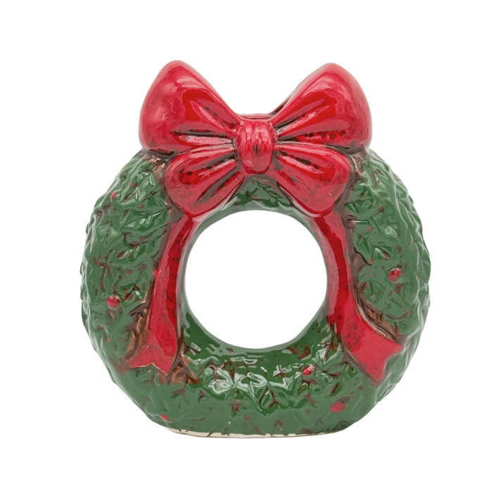 EDG Kandelaar - Kerstkrans met strik
