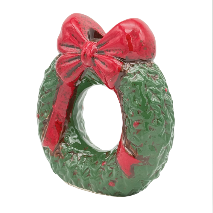 EDG Kandelaar - Kerstkrans met strik