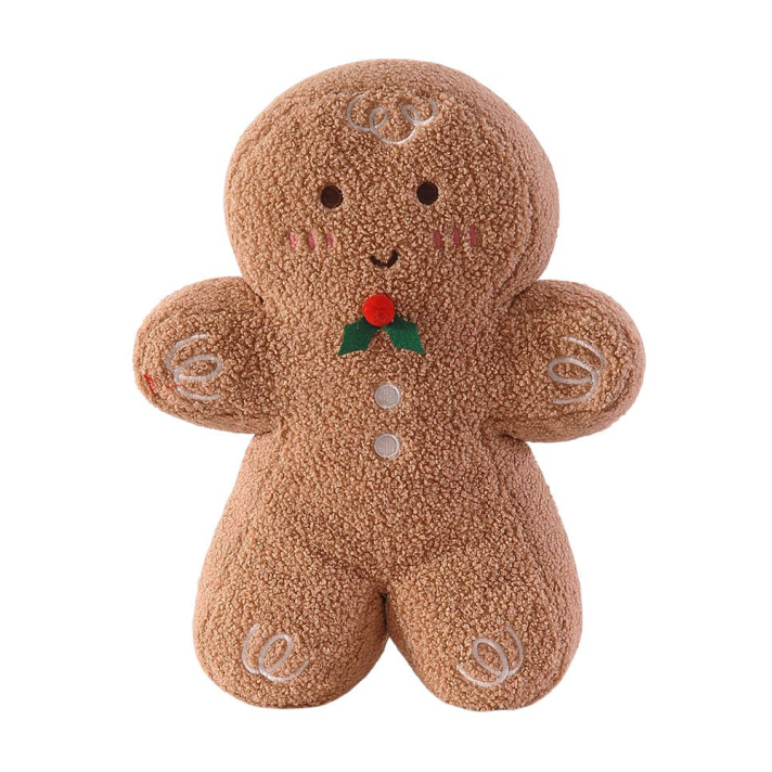 Glinster kerstkussen - Gingerbread poppetje
