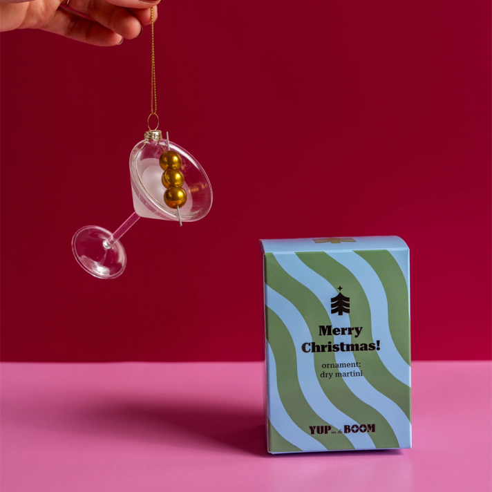 Yup in the Tree Christmas ornament - Dry Martini