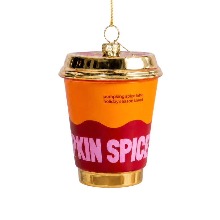 Yup in the Tree Christmas ornament - Pumpkin Spice Latte