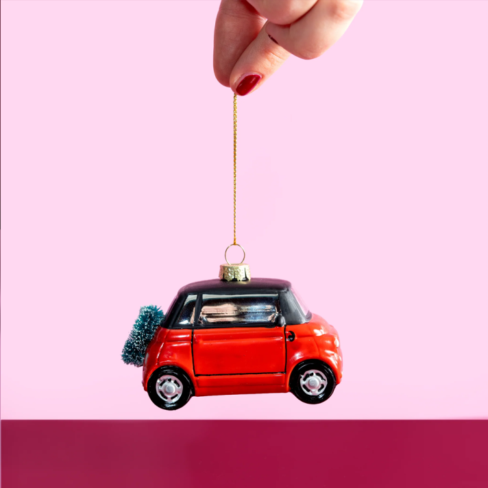 Yup on the Tree Christmas Ornament - City Car