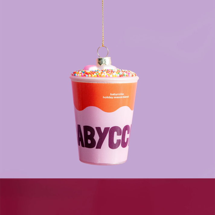 Yup in the Tree Christmas ornament - Babyccino