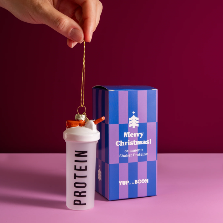 Yup the Monkey Christmas Ornament - Protein Shake