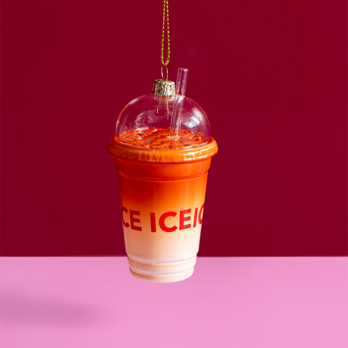 Yup in the Tree Christmas ornament - Iced Latte
