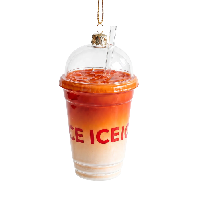 Yup in the Tree Christmas ornament - Iced Latte