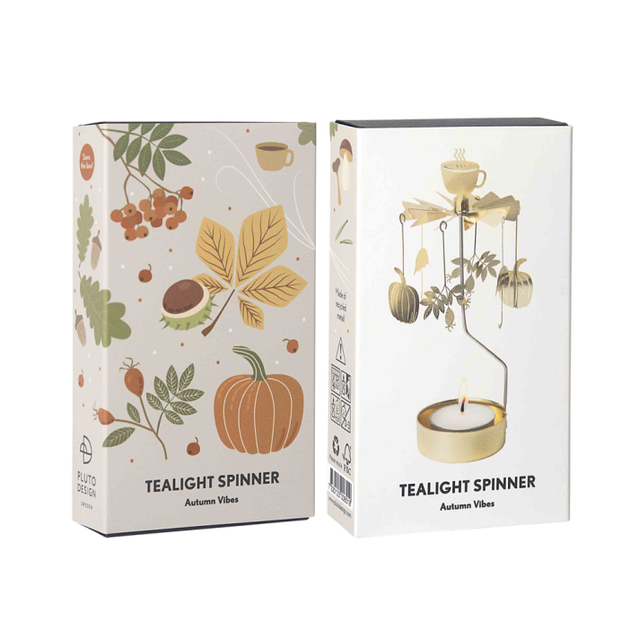 Pluto tealight carousel - With pumpkins