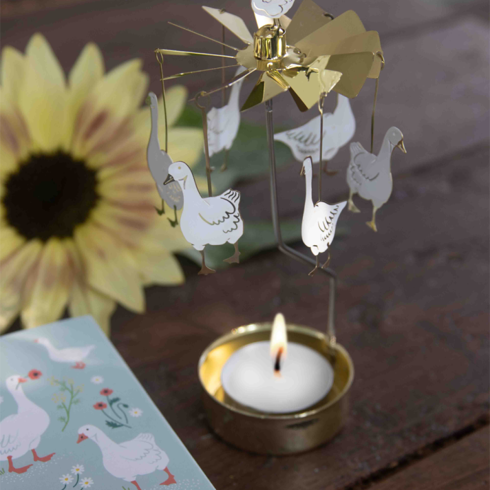 Pluto Tealight Carousel - With Geese