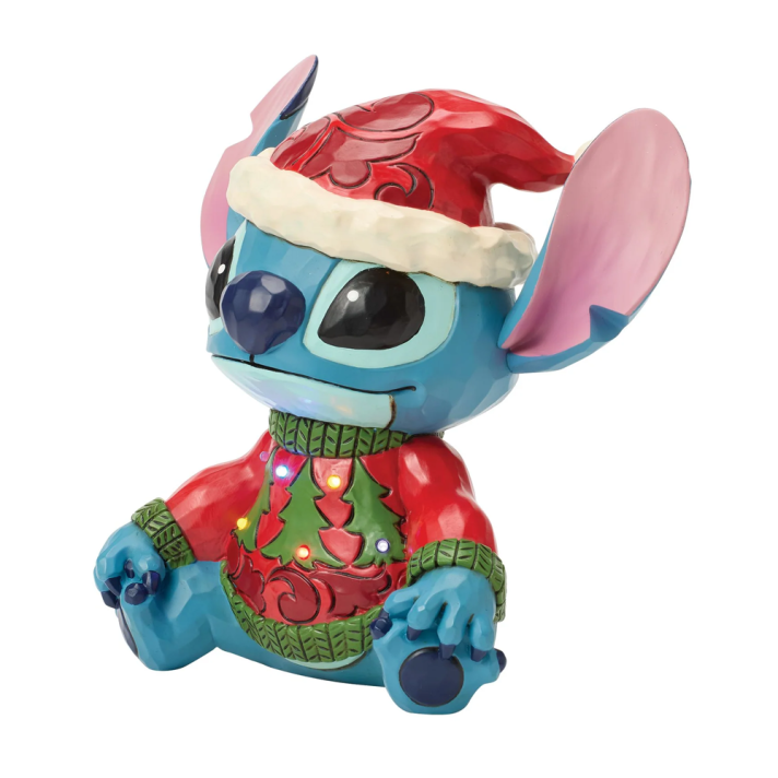 Disney Traditions kerstbeeld - Stitch - Met LED